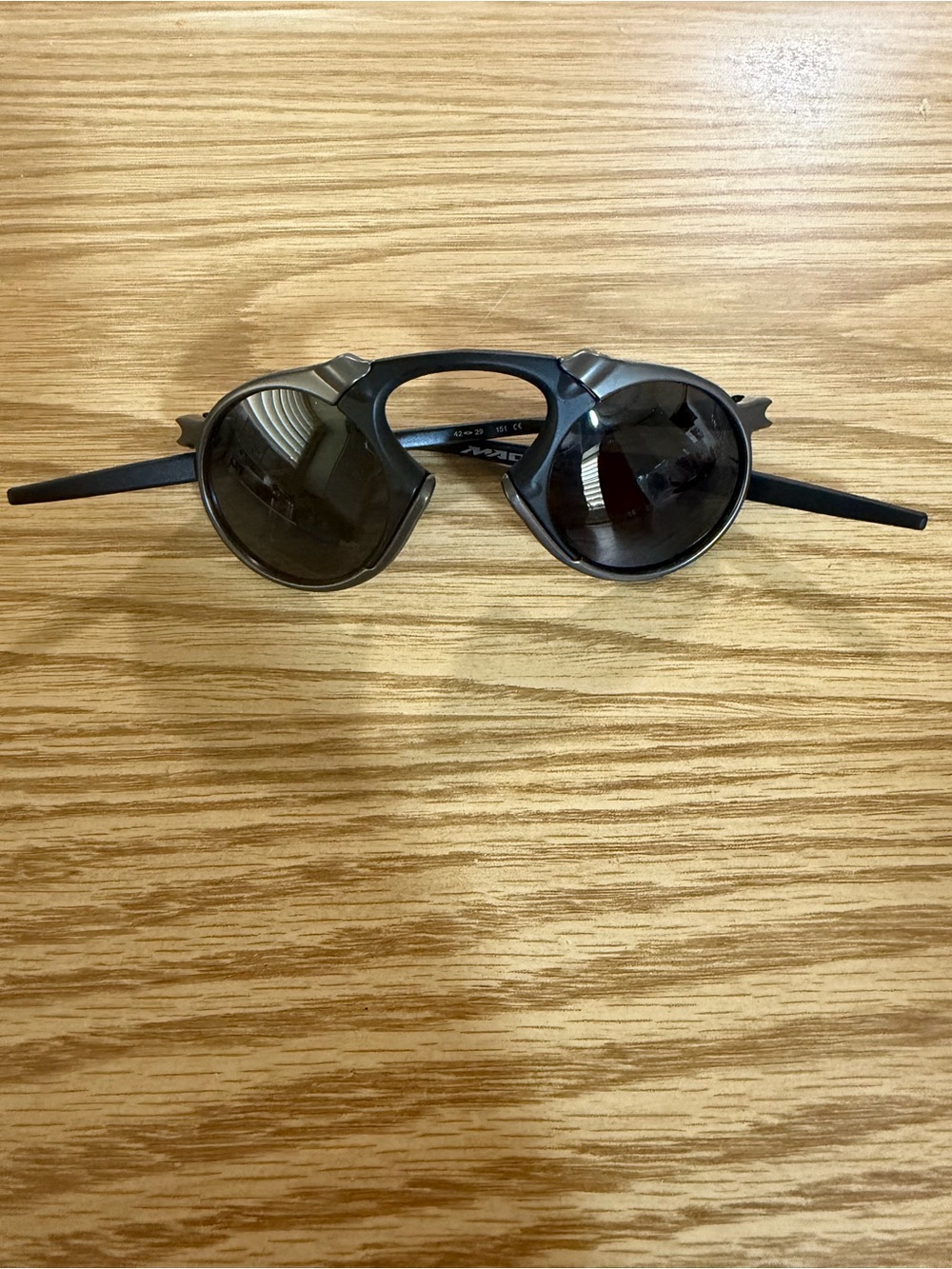 Oakley Black Round Shield Sunglasses